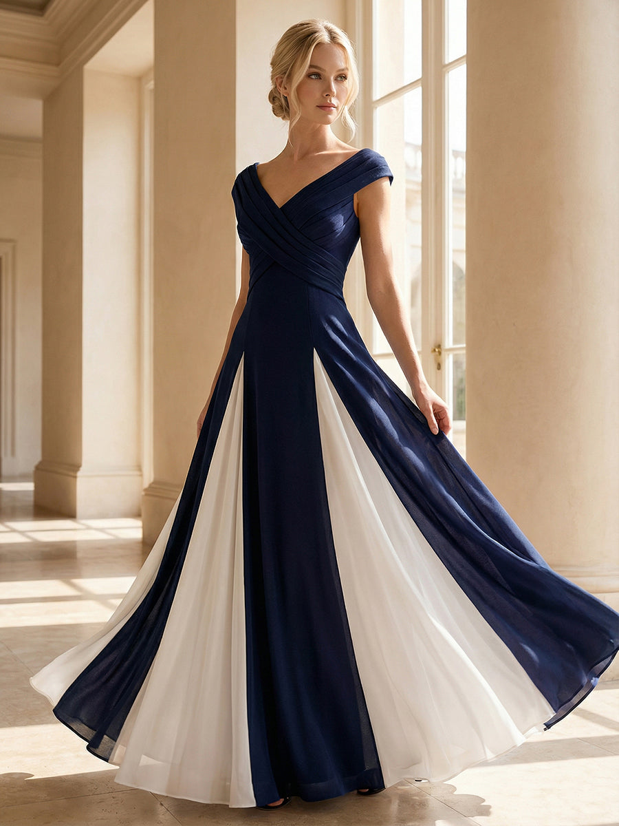 ever ONYX|Elegant Design Knit Cap Sleeve Formal Dress