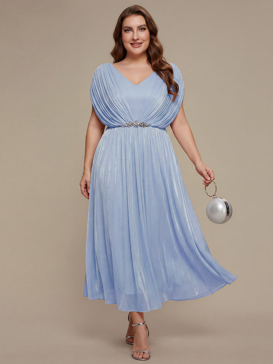 Sea-island filament fabircs Batwing Sleeve Wedding Guest Dress