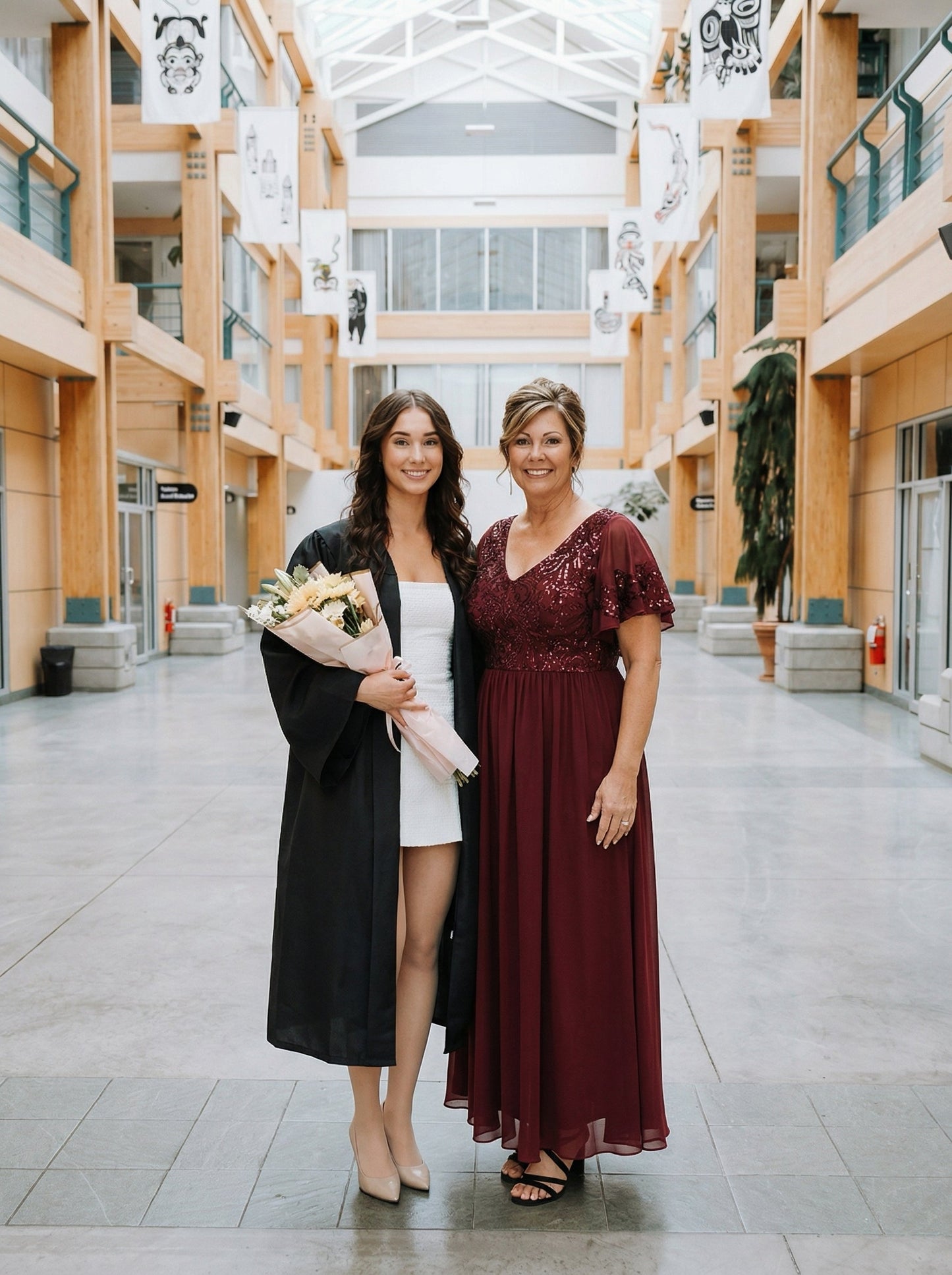 pretty HAZEL|Plus Size V-Neck Short Sleeve Sequin Bodice Mother of the Bride Dress