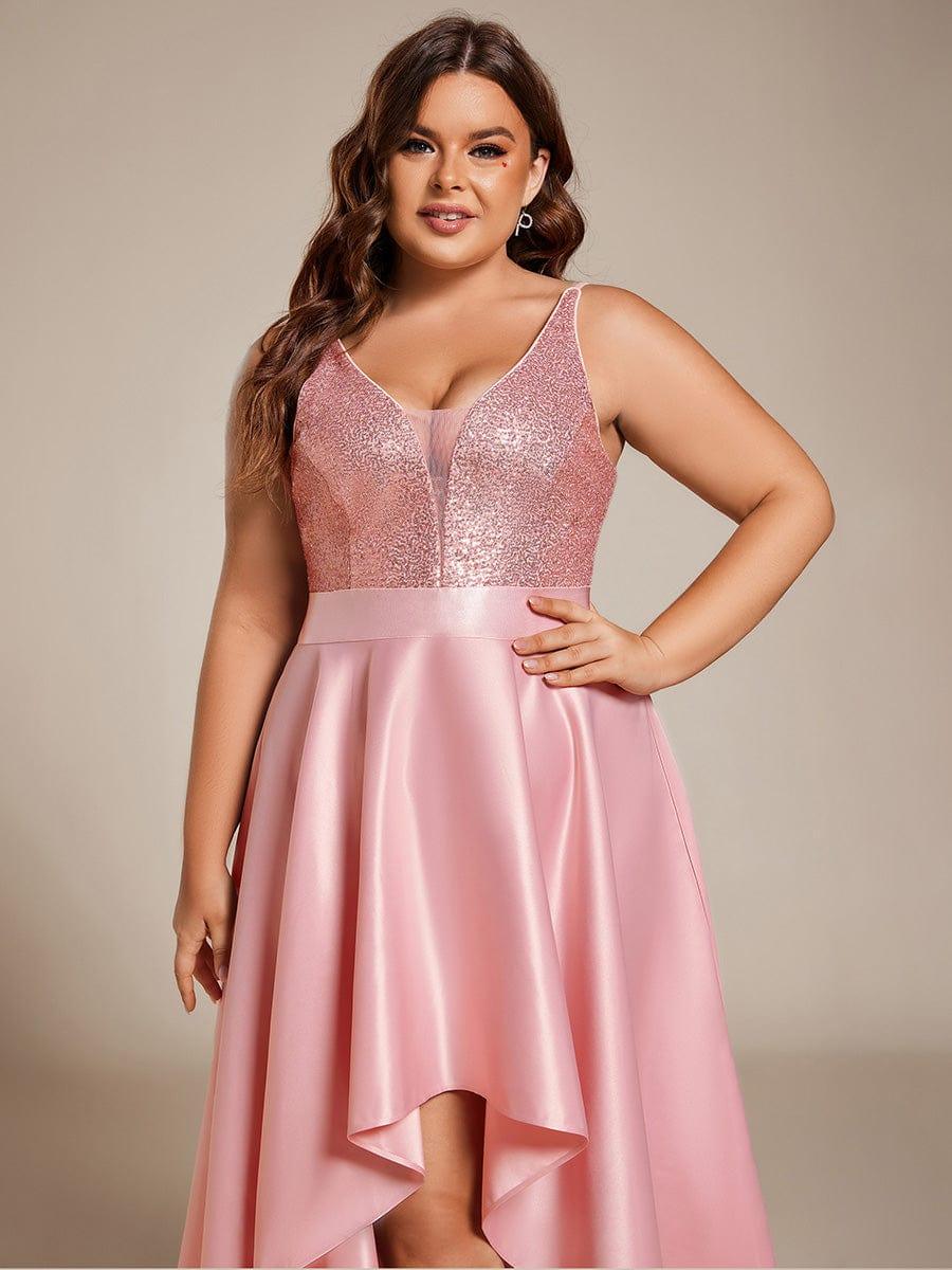 ever ALYNA|Sparkly Bodice High Low Prom Dresses for Women