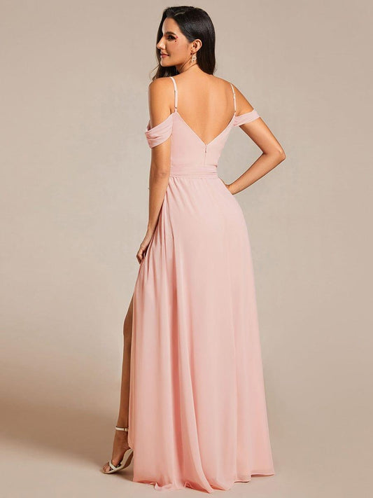 ever ADA|Sweetheart Neckline Cold Shoulder Chiffon Bridesmaid Dress
