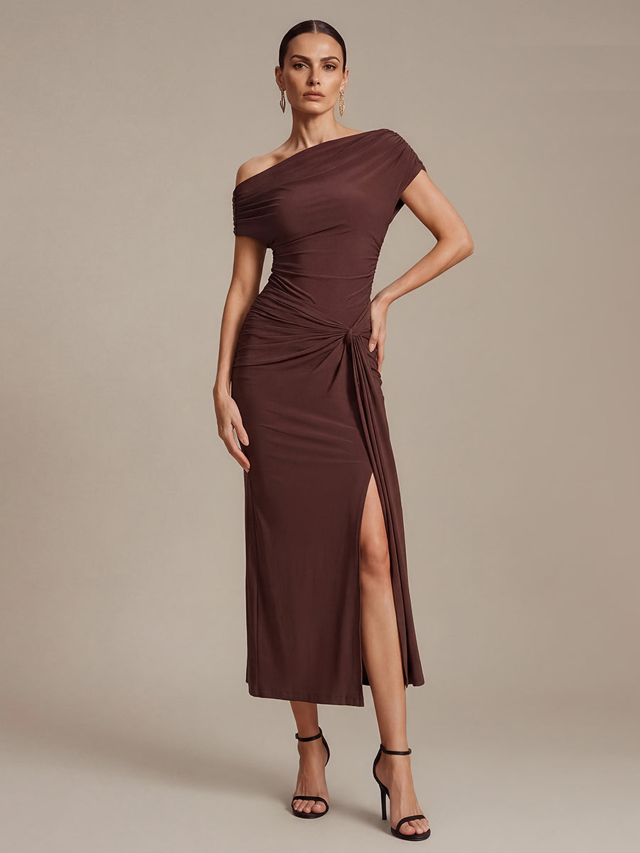 Knit Off-the-shoulder Sleeve Off The Shoulder Tops