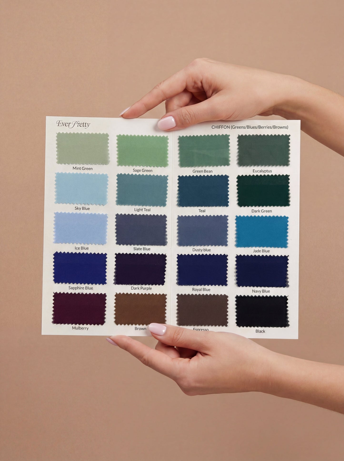 Ever-Pretty Chiffon Fabric Swatch Set
