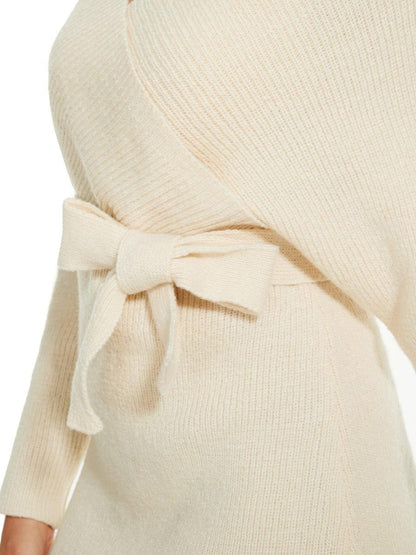 ever RACHELLE|V-Neck Wrap Long Dolman Sleeve Knit Bodycon Sweater Dress
