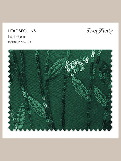 Ever-Pretty Leaf Sequins Swatch