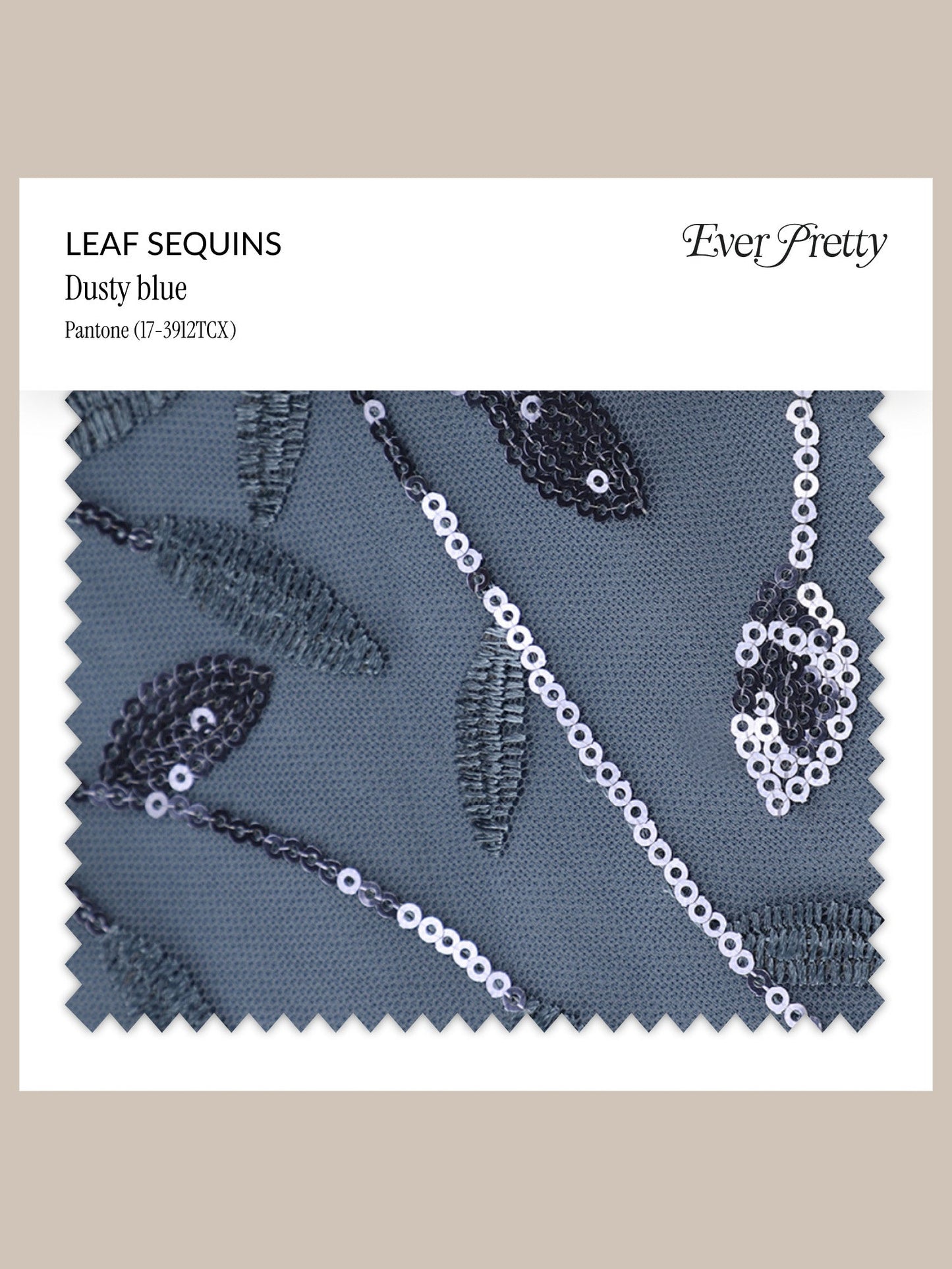 Ever-Pretty Leaf Sequins Swatch