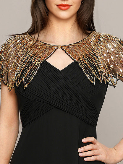 Irregular Sparkly Tulle Shawl For Special Occasions