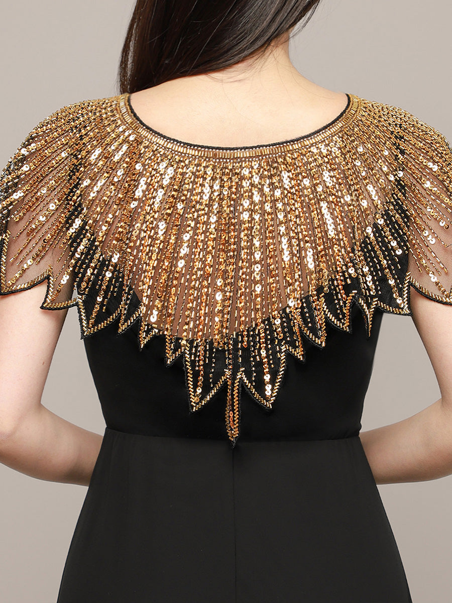 Irregular Sparkly Tulle Shawl For Special Occasions