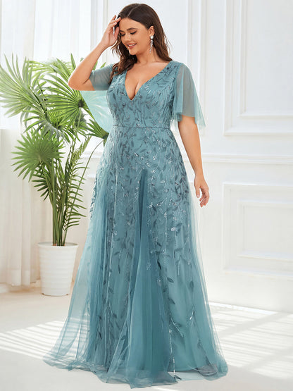 pretty ASTRAL|Plus Size Floor Length Formal Evening Gowns for Weddings