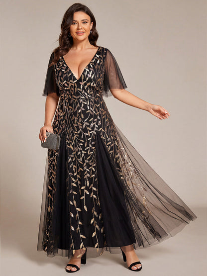 pretty ASTRAL|Plus Size Floor Length Formal Evening Gowns for Weddings