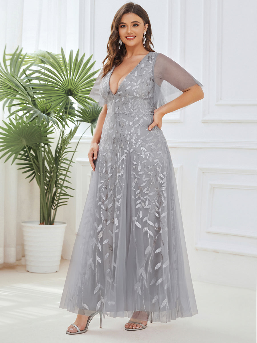 pretty ASTRAL|Plus Size Floor Length Formal Evening Gowns for Weddings