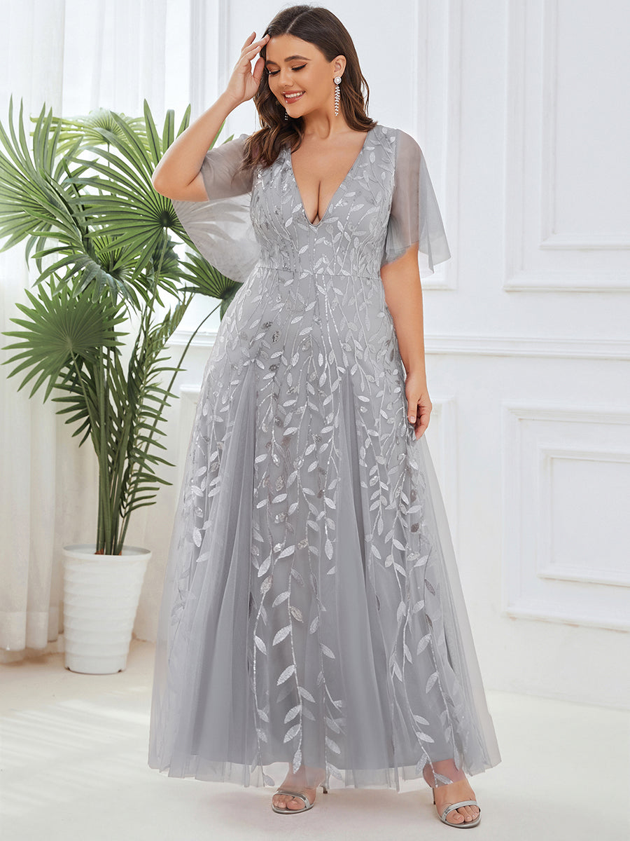 pretty ASTRAL|Plus Size Floor Length Formal Evening Gowns for Weddings