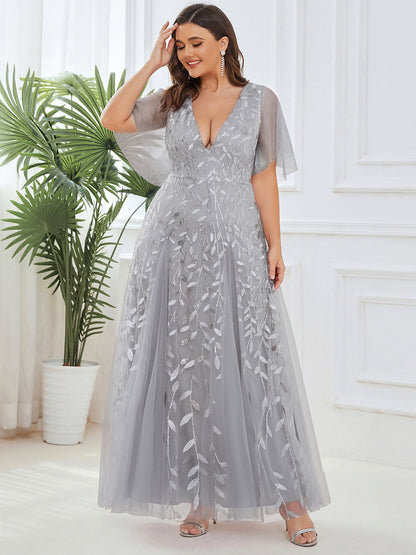 pretty ASTRAL|Plus Size Floor Length Formal Evening Gowns for Weddings