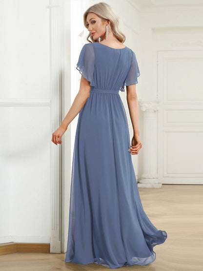 Dusty Blue Bridesmaid Gowns