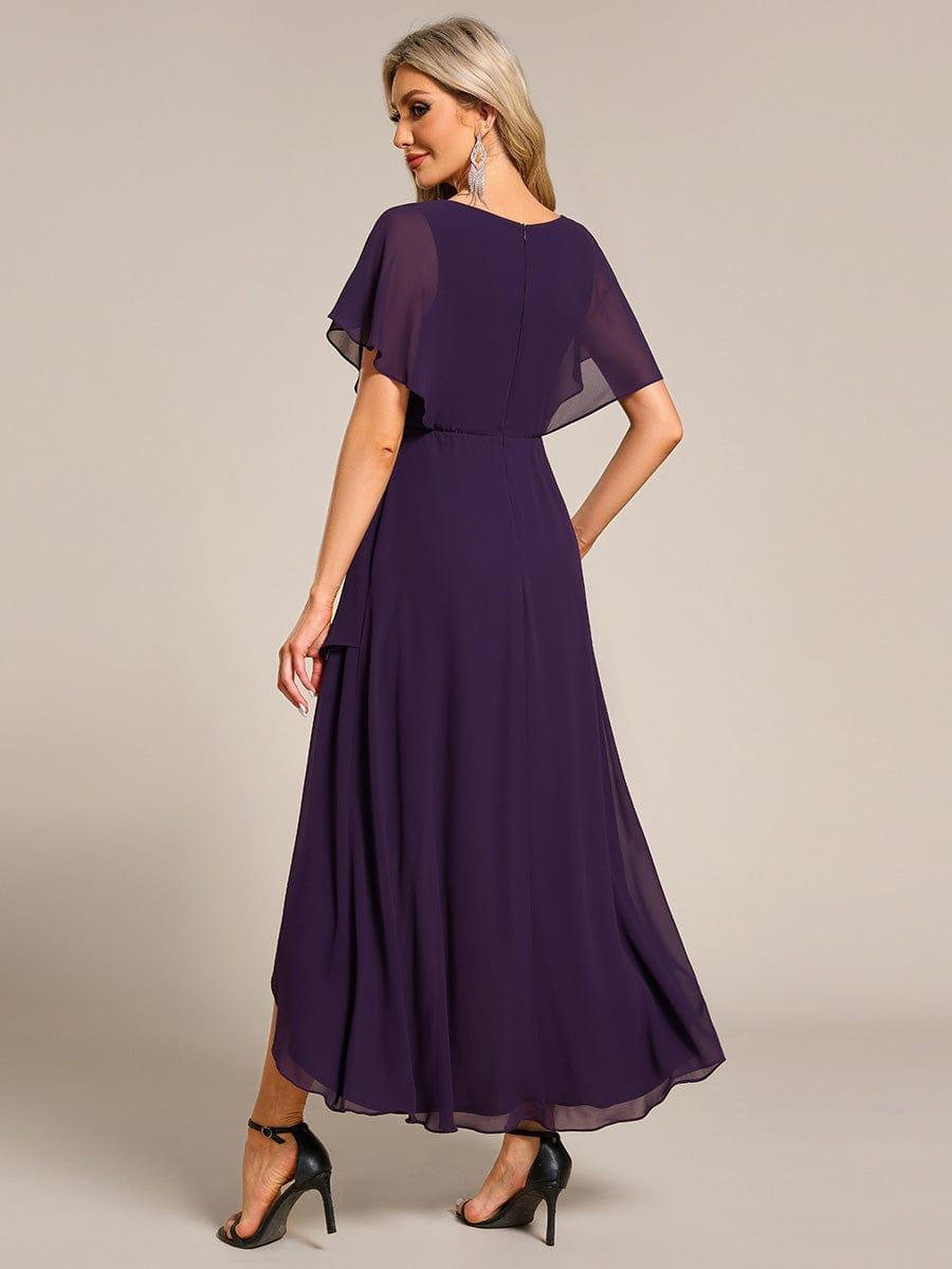 ever LILAS|Elegant A-line Waist Applique Ruffled Mother of the Bride Dress