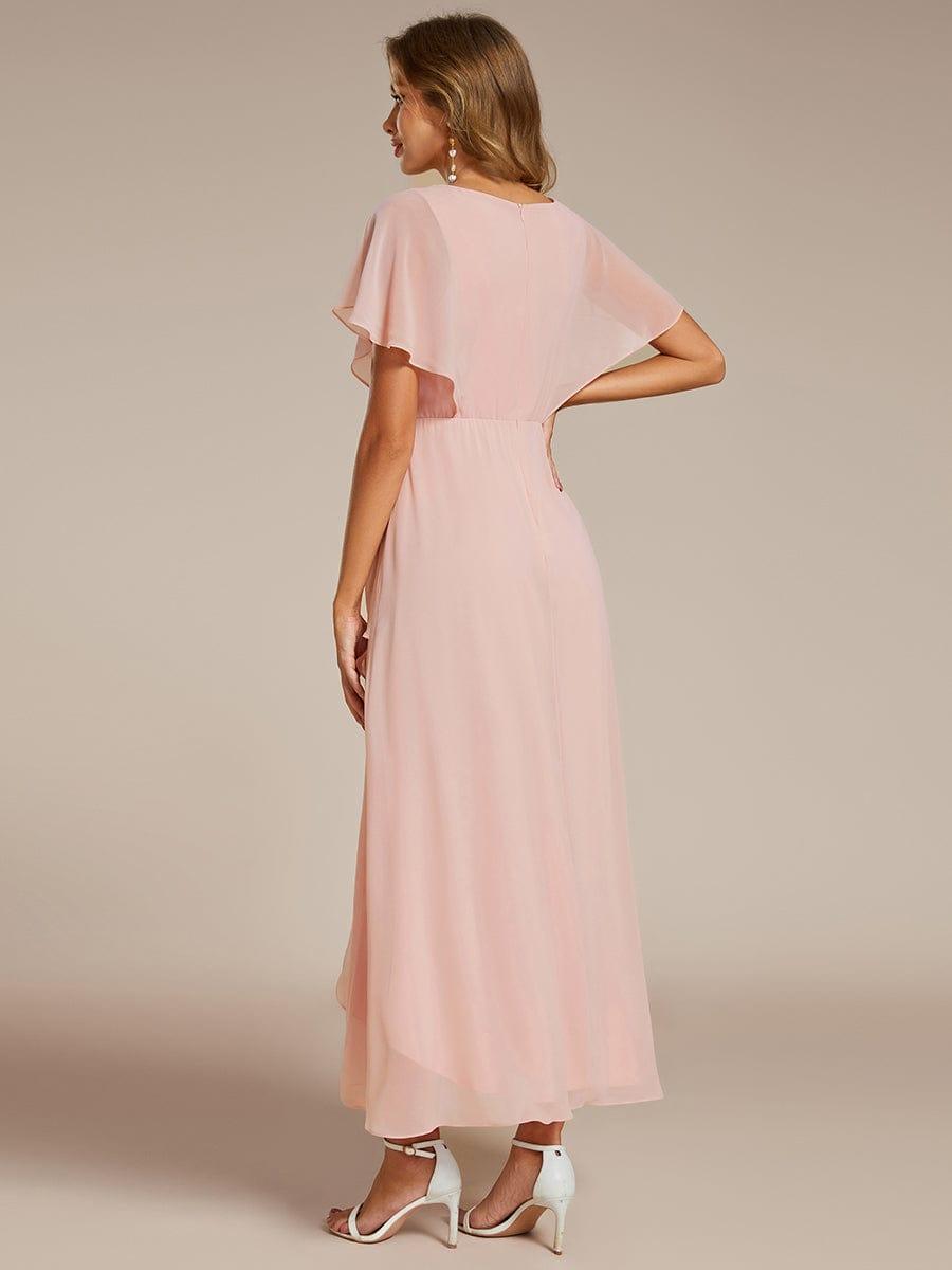 ever LILAS|Elegant A-line Waist Applique Ruffled Mother of the Bride Dress