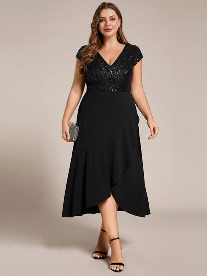 ever BAYLOR|A-Line V-Neck Wedding Guest Dress