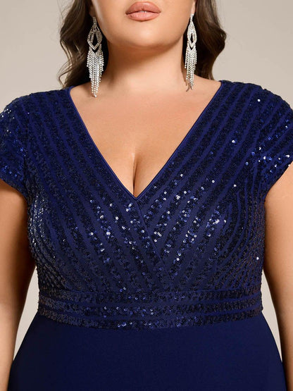 ever BAYLOR|A-Line V-Neck Wedding Guest Dress