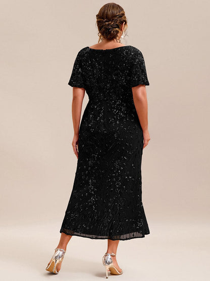 ever PALMER|Sequin Embroidery Mermaid Formal Dress