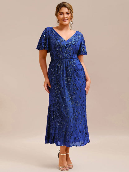 ever PALMER|Sequin Embroidery Mermaid Formal Dress