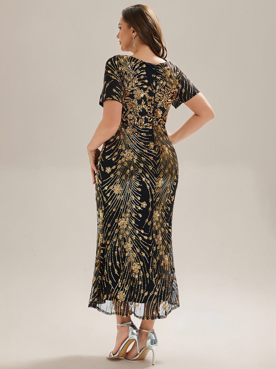 ever HAYLEN|Sequin Mermaid Round Neck Dress