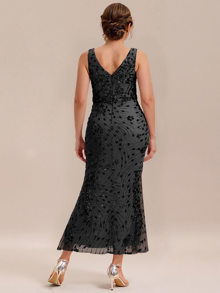 ever JUNIPER| Knotted Sequin Sleeveless Bodycon Formal Evening Dress