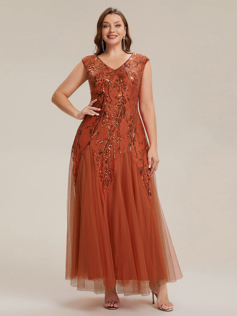 ever FREYA|Glitter Embroidered Cap Sleeve High Stretch Mother of the Bride Dress