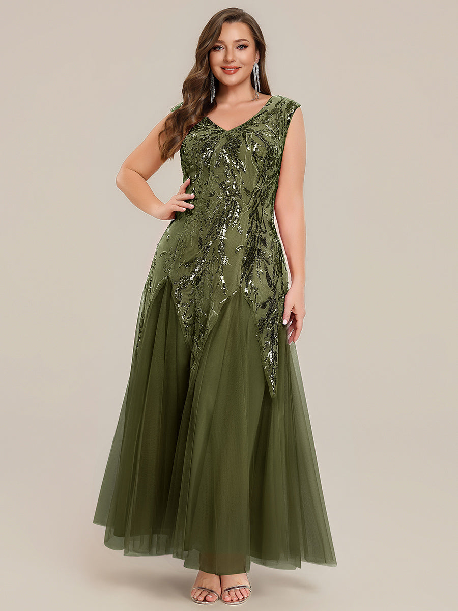 ever FREYA|Glitter Embroidered Cap Sleeve High Stretch Mother of the Bride Dress