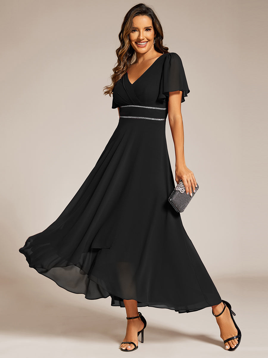 ever DAKOTA|High-Low Flowy Chiffon Wedding Guest Dress