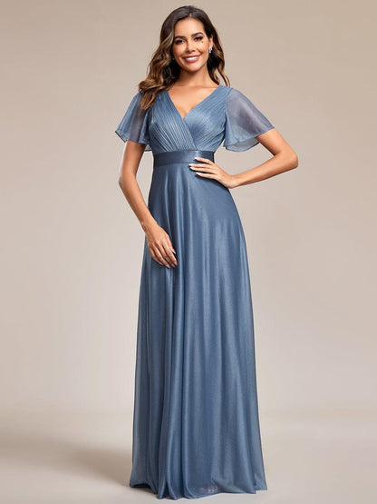 Dusty Blue Bridesmaid Gowns