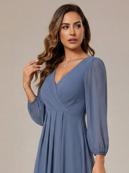 Dusty Blue Bridesmaid Gowns