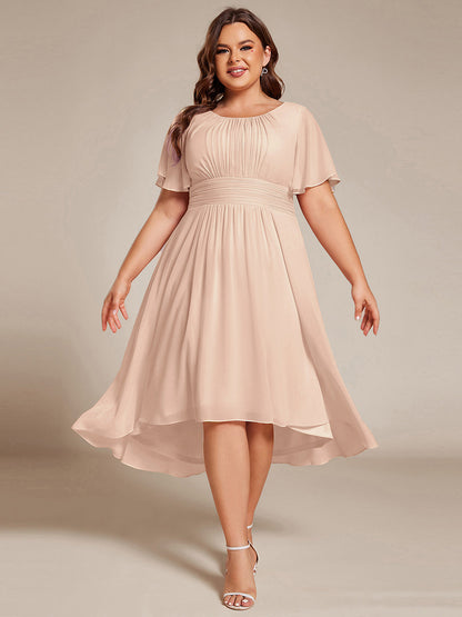 pretty EDEN|Plus Size Flowy Chiffon Bridesmaid Dress