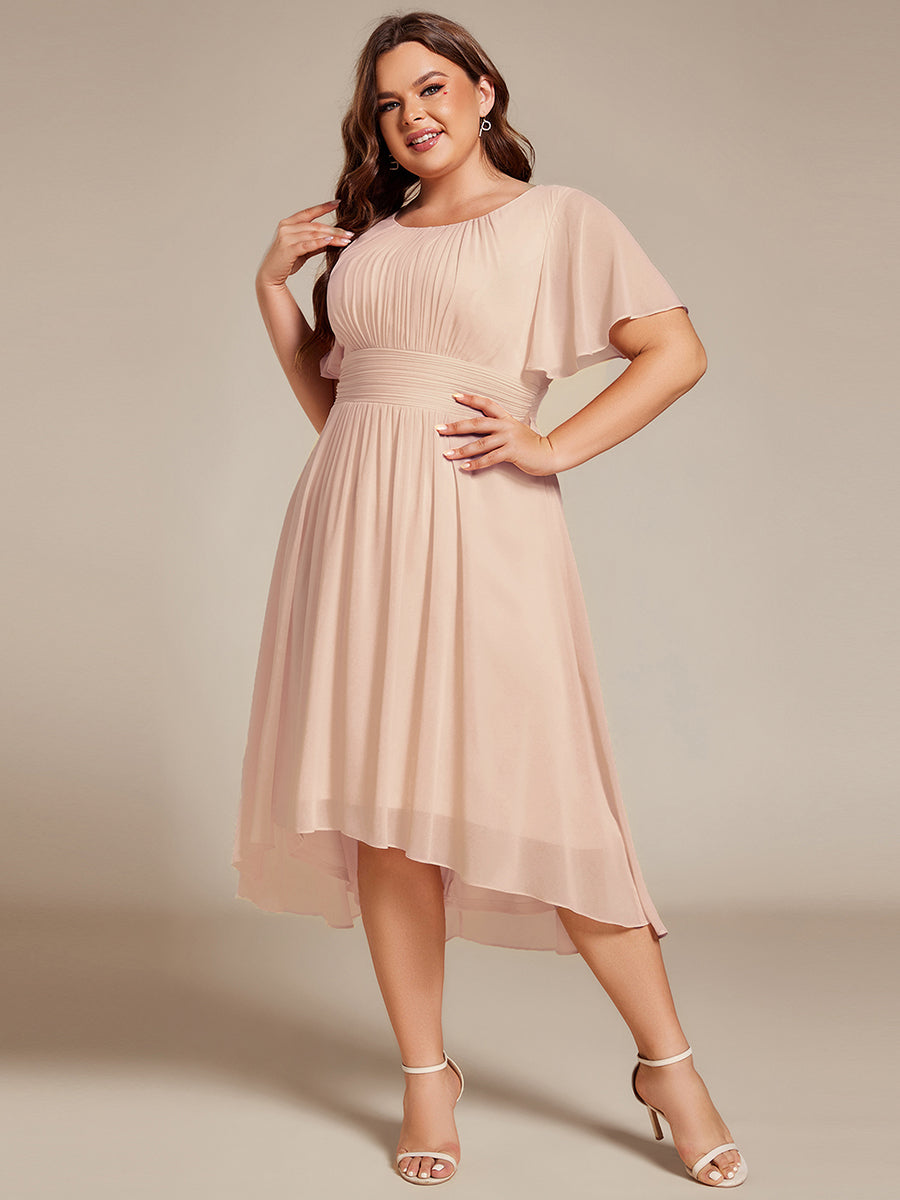 pretty EDEN|Plus Size Flowy Chiffon Bridesmaid Dress