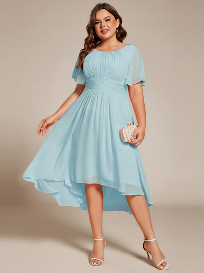 pretty EDEN|Plus Size Flowy Chiffon Bridesmaid Dress