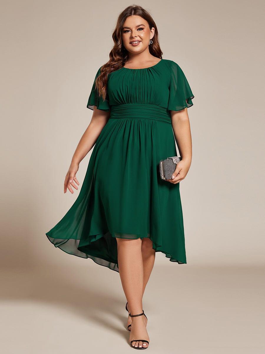 pretty EDEN|Plus Size Flowy Chiffon Bridesmaid Dress