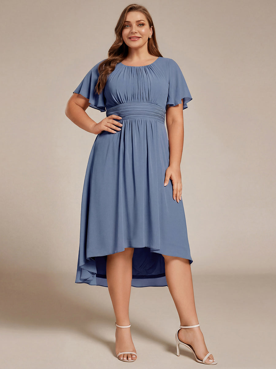 pretty EDEN|Plus Size Flowy Chiffon Bridesmaid Dress