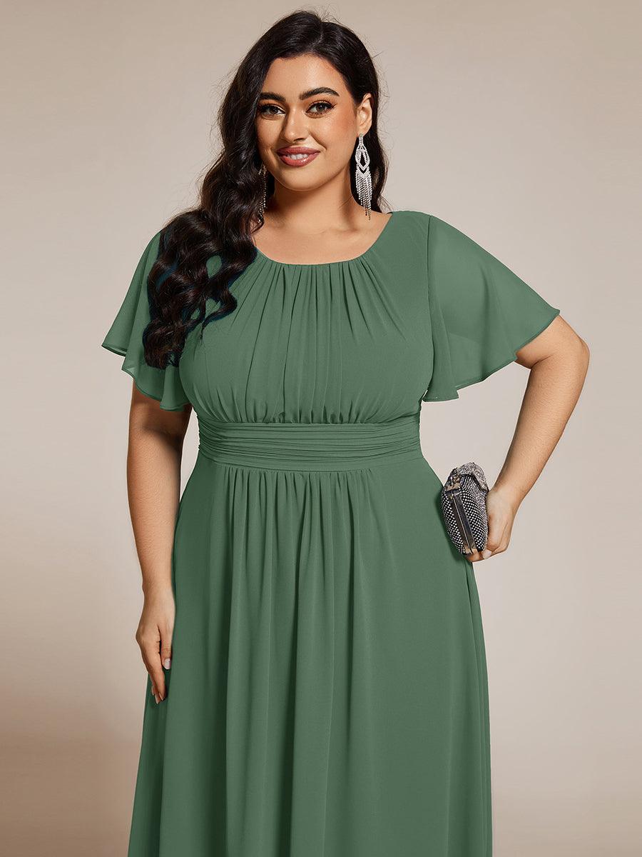 pretty EDEN|Plus Size Flowy Chiffon Bridesmaid Dress