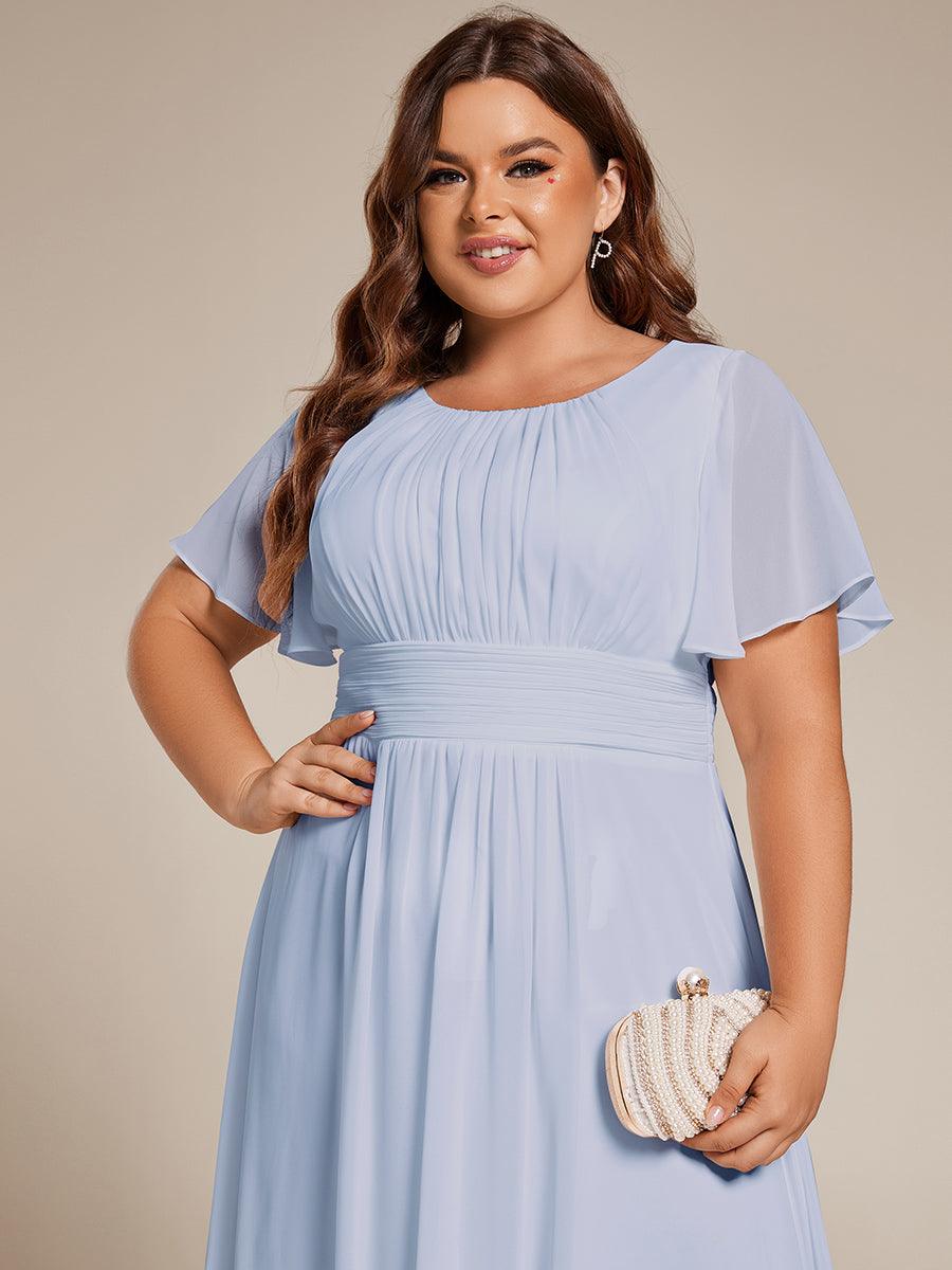 pretty EDEN|Plus Size Flowy Chiffon Bridesmaid Dress