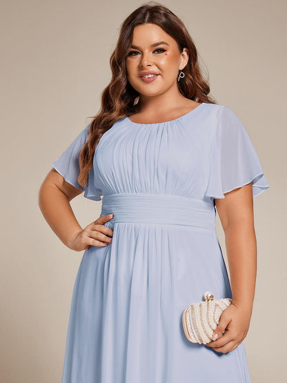 pretty EDEN|Plus Size Flowy Chiffon Bridesmaid Dress