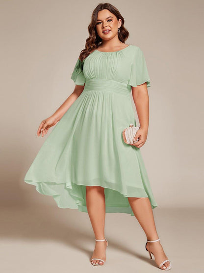 pretty EDEN|Plus Size Flowy Chiffon Bridesmaid Dress