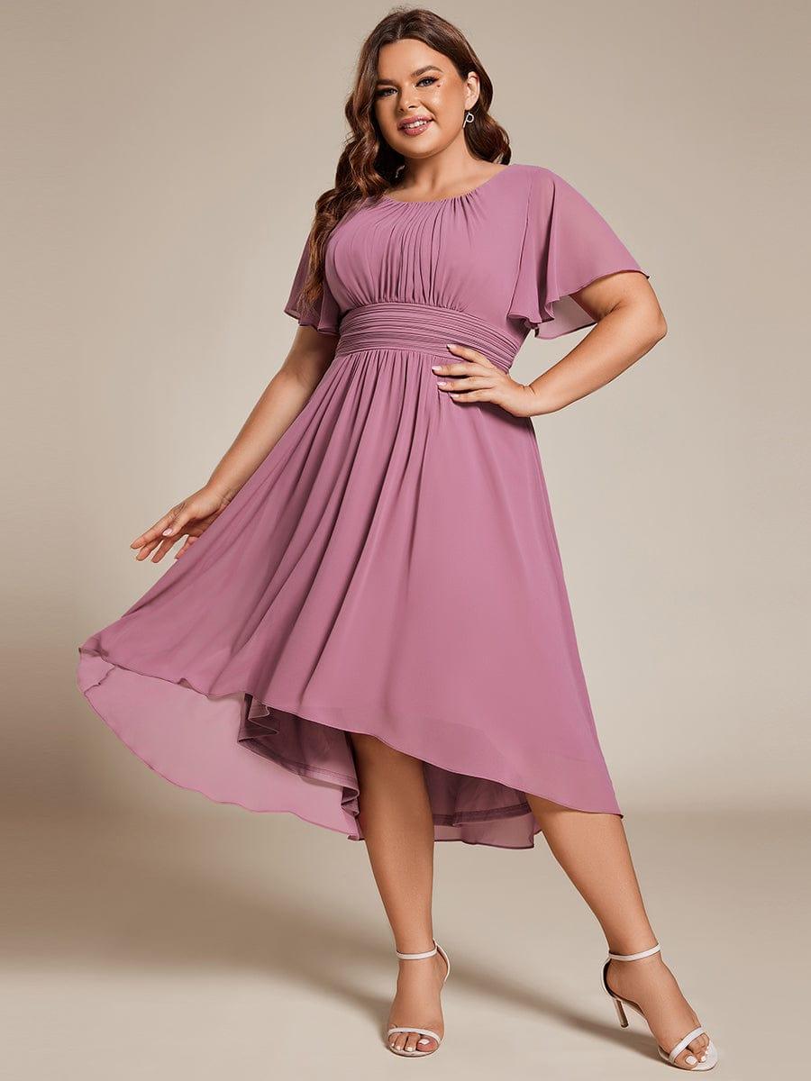 pretty EDEN|Plus Size Flowy Chiffon Bridesmaid Dress