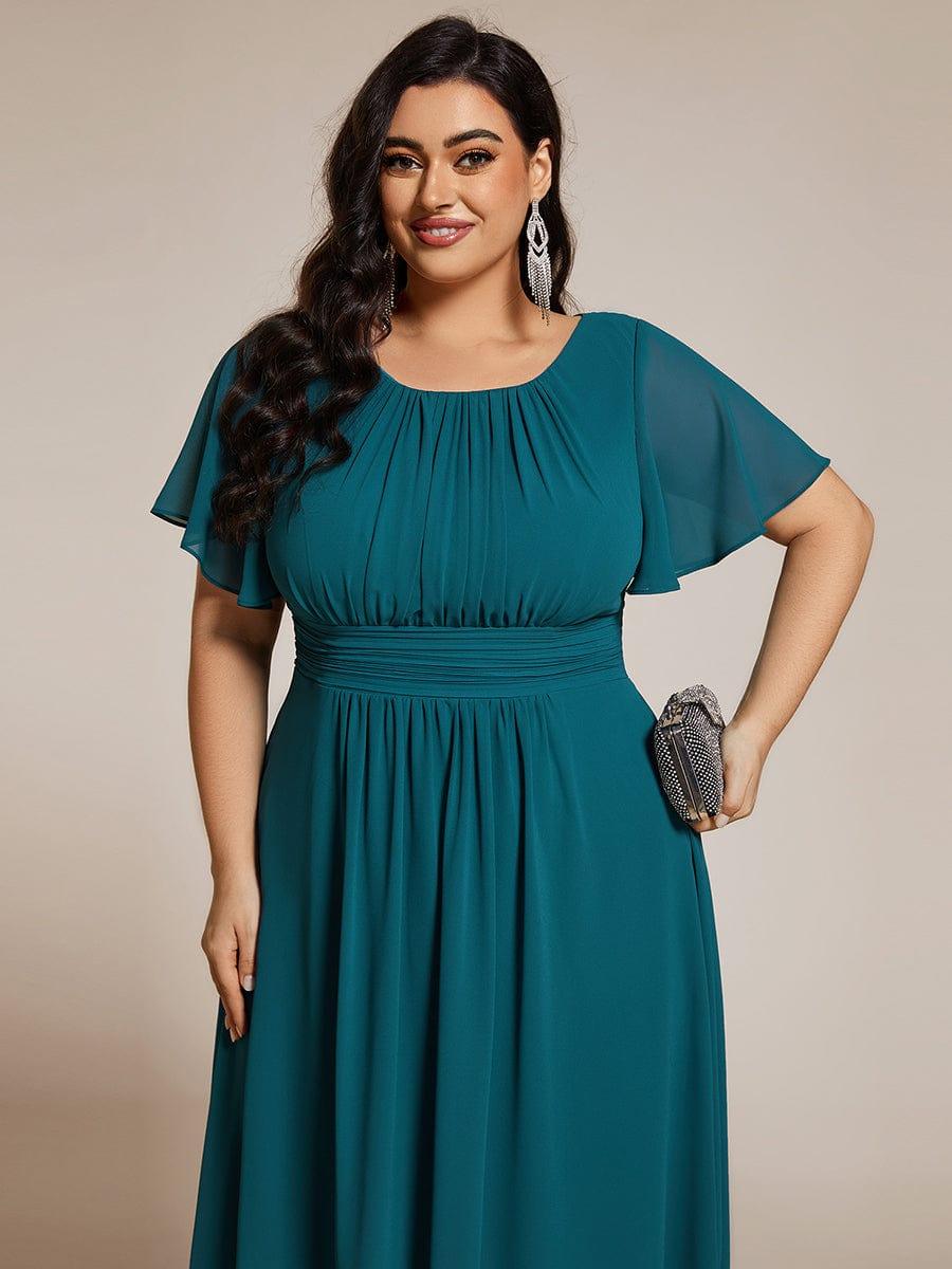 pretty EDEN|Plus Size Flowy Chiffon Bridesmaid Dress