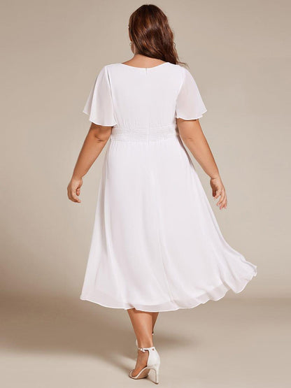 pretty EDEN|Plus Size Flowy Chiffon Bridesmaid Dress