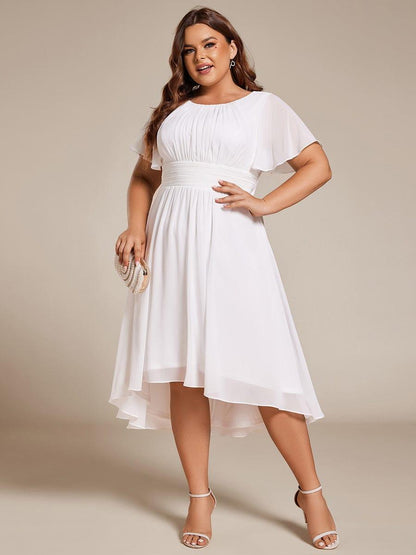pretty EDEN|Plus Size Flowy Chiffon Bridesmaid Dress