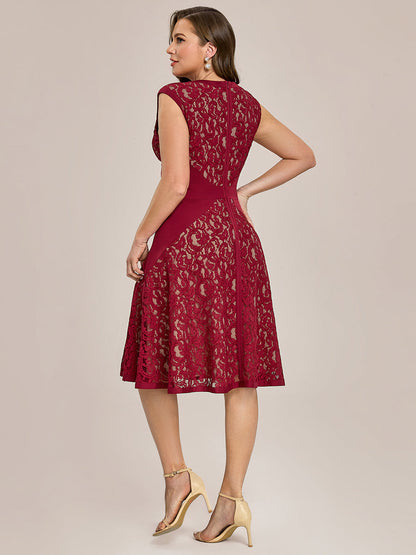 ever TOVE|See-through Lace Sleeveless High Stretch Wedding Guest Dress