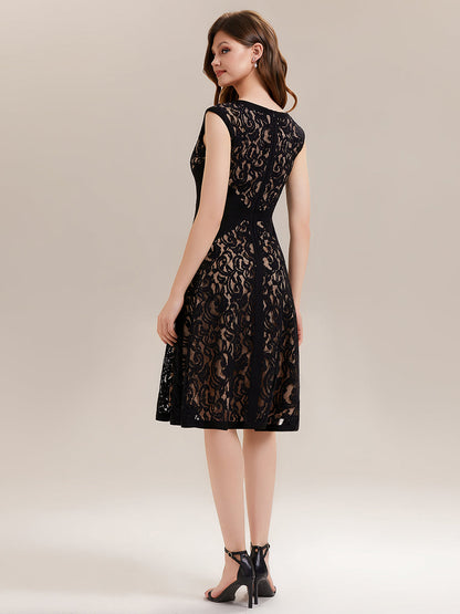 ever TOVE|See-through Lace Sleeveless High Stretch Wedding Guest Dress