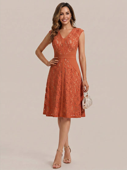 ever TOVE|See-through Lace Sleeveless High Stretch Wedding Guest Dress