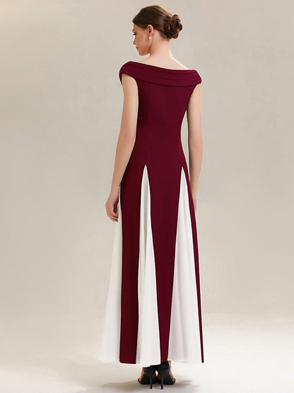 ever ONYX|Elegant Design Knit Cap Sleeve Formal Dress