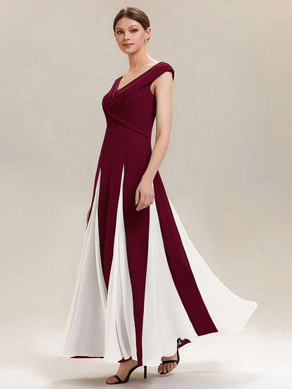 ever ONYX|Elegant Design Knit Cap Sleeve Formal Dress