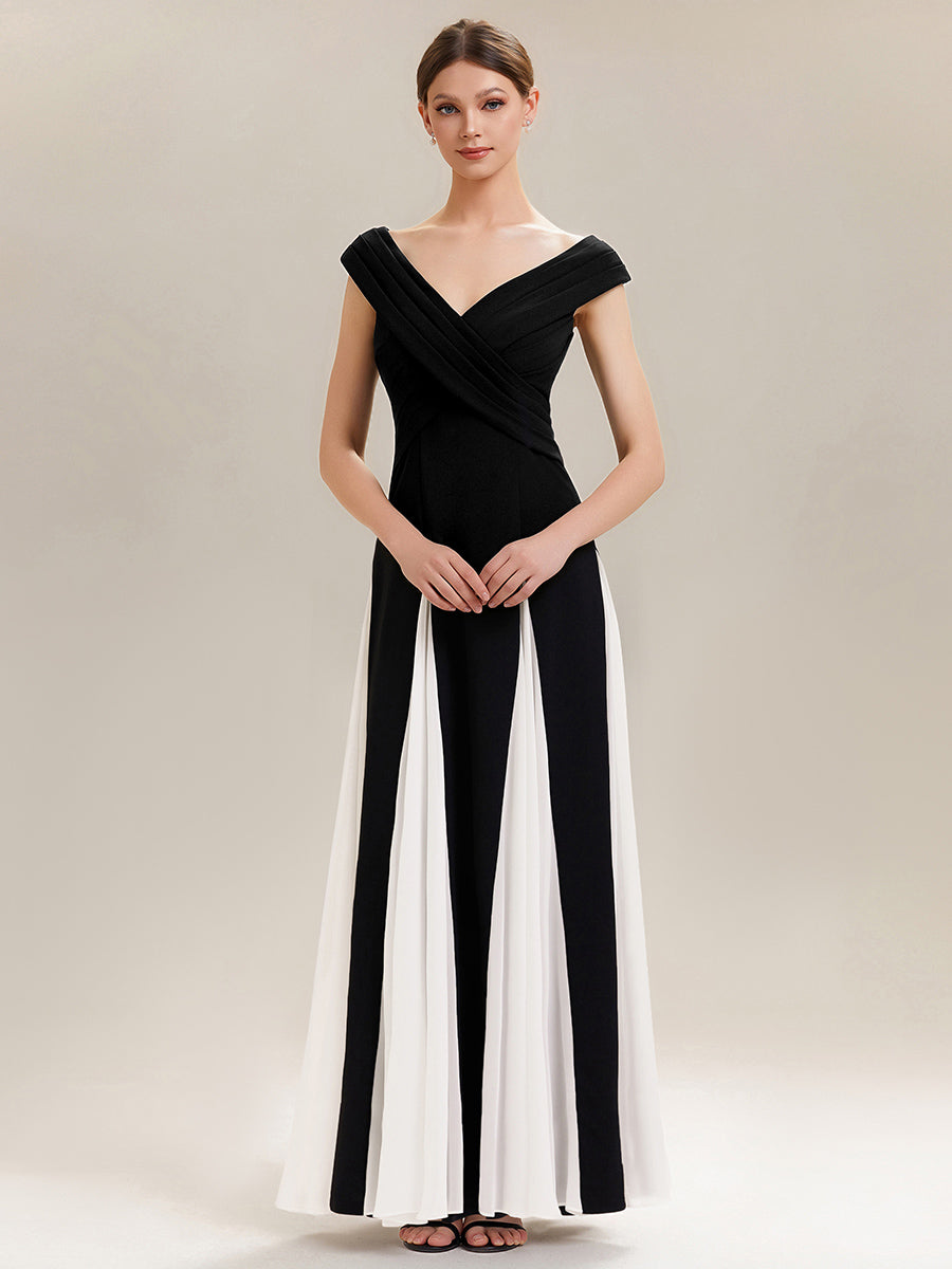 ever ONYX|Elegant Design Knit Cap Sleeve Formal Dress
